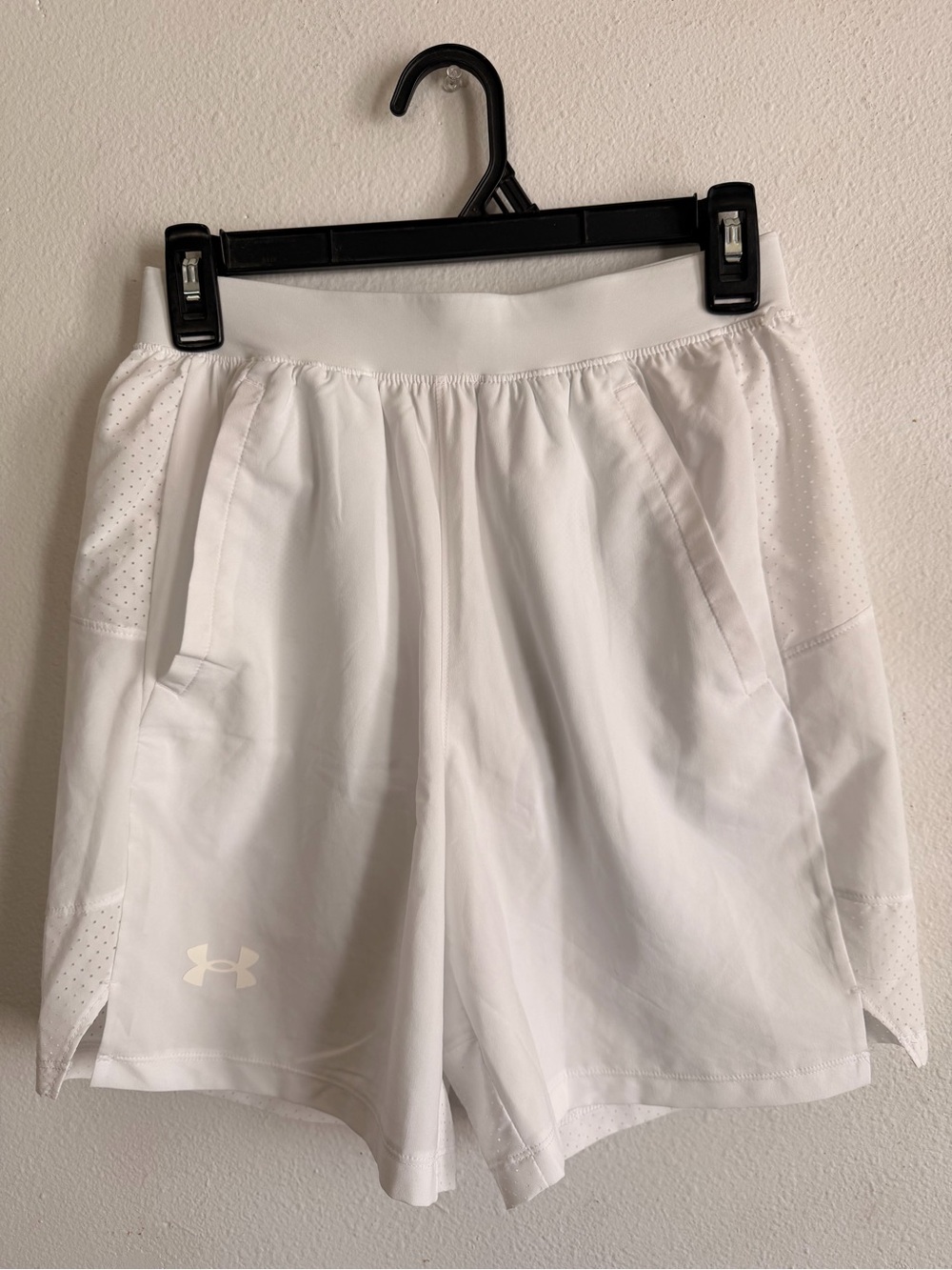 Under Armour White Women's Performance Athletic Shorts
